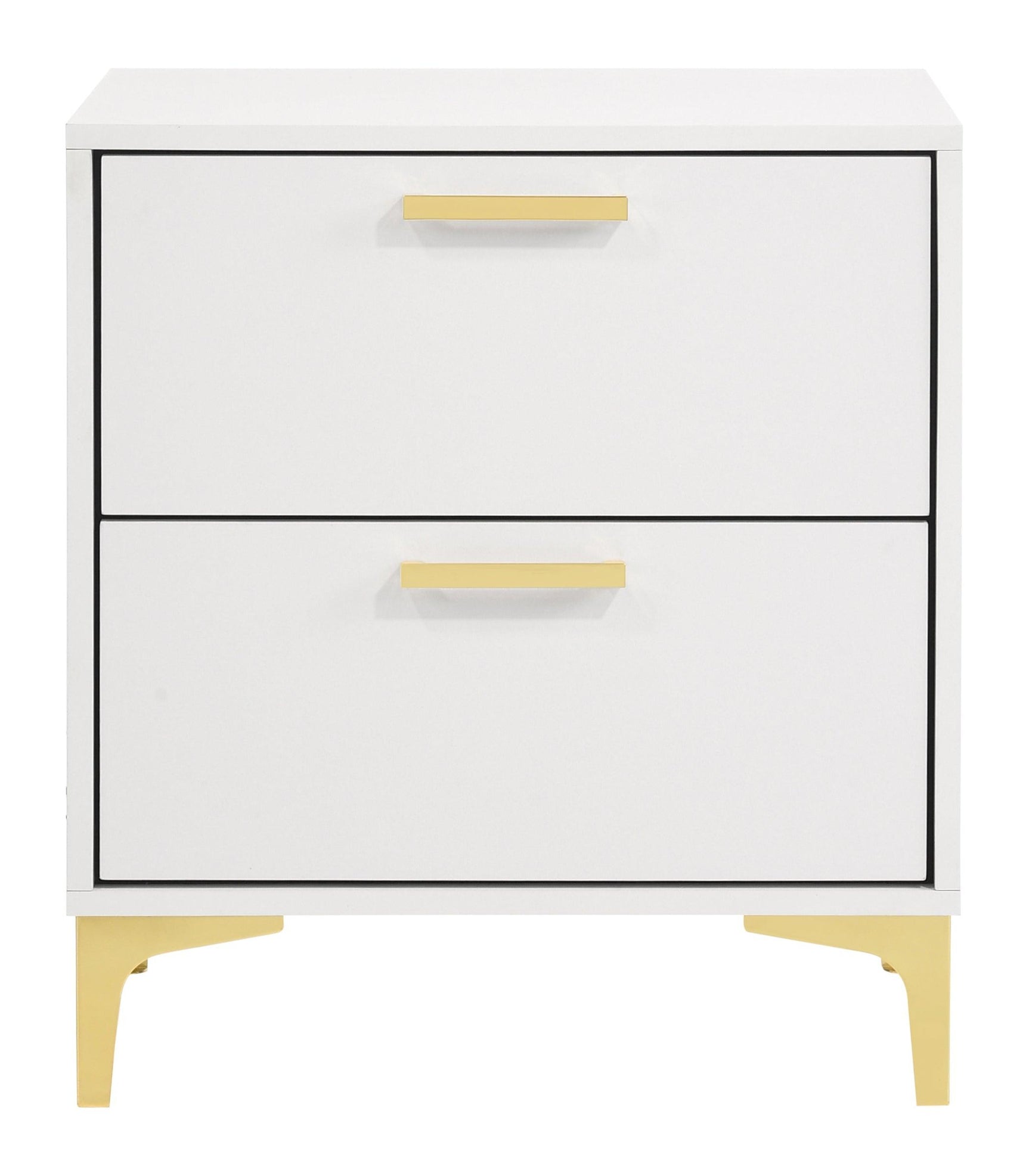 Kendall nightstand gold handle detail