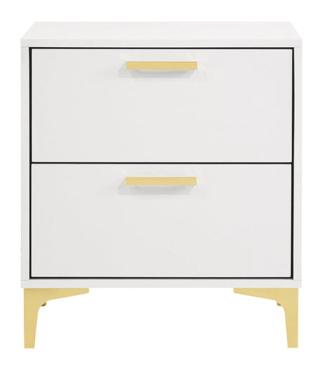 Kendall nightstand gold handle detail