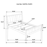 Wilkes bed footboard and side rail connection