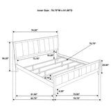 Full view of Wilkes 51-inch Upholstered King Bed