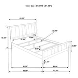 Top view showing bed width and headboard