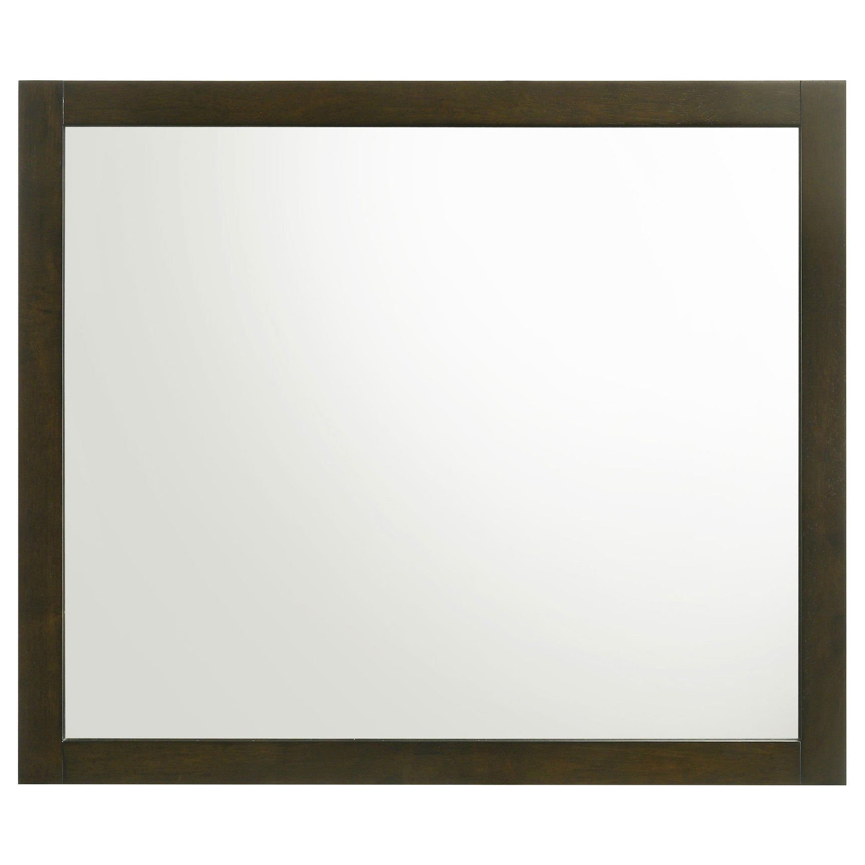 Side angle of Wilkes Dresser Mirror showing frame depth