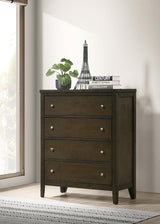 Wilkes chest close-up on drawers and hardware