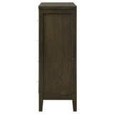 Open drawer showing metal glides