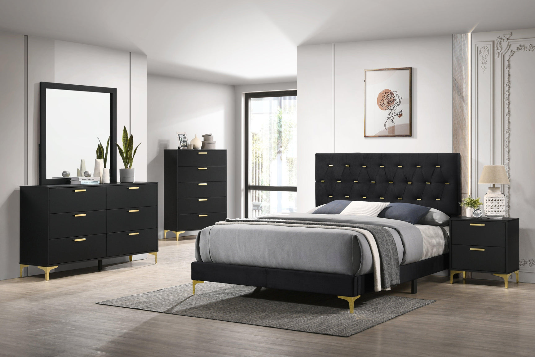 Kendall nightstand in bedroom setting
