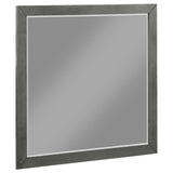 Bevelled edge detail on Nathan Grey Dresser Mirror
