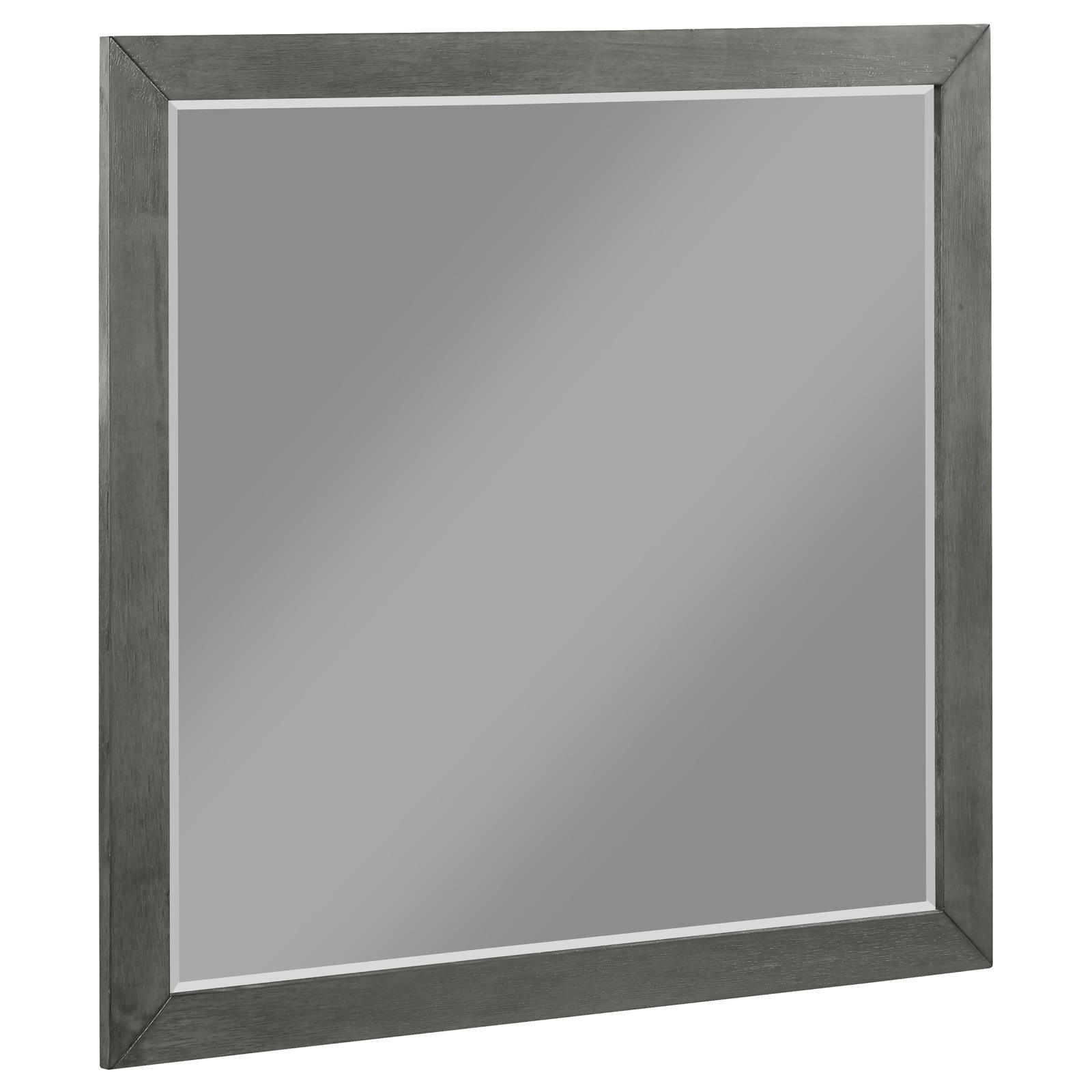 Bevelled edge detail on Nathan Grey Dresser Mirror