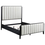 Brookmead bed upholstered headboard close-up