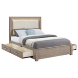 Built-in storage drawer under bed platform
