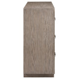 Kenora dresser drawer pull detail chrome finish