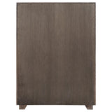 Wood grain texture close-up on Kenora chest