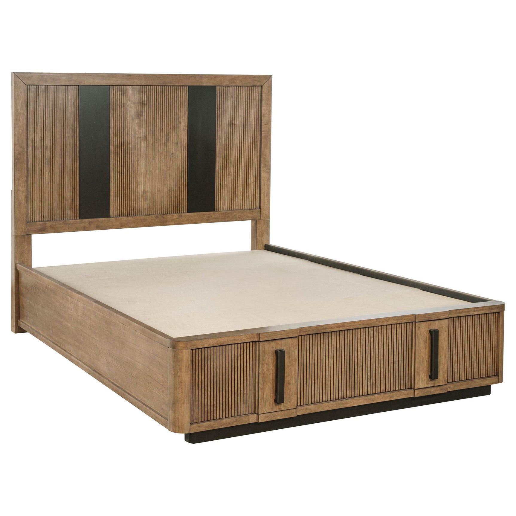 Close-up of drawer dovetail joinery on Terrace Storage Bed