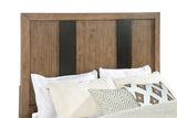 Top view of queen bed frame and headboard