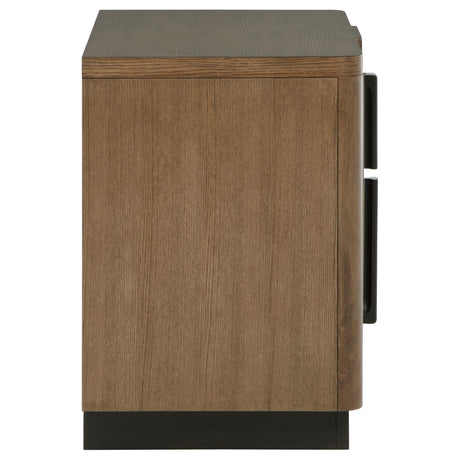 Drawer pull handle close-up