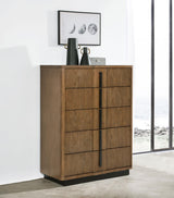 Terrace chest side angle showing drawer detail