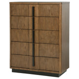 Opened drawer with metal extension glides