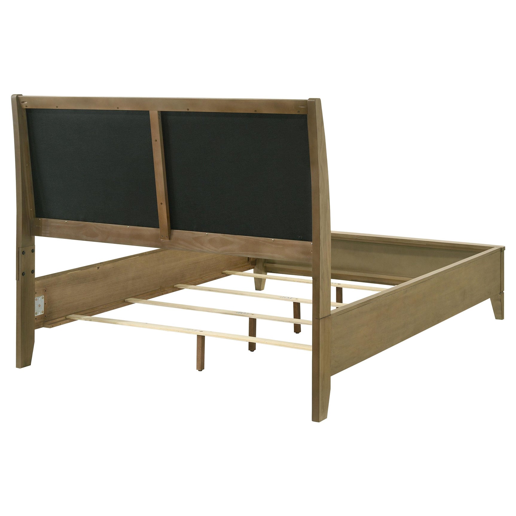 Close-up of natural pine wood finish on Granada King Bed
