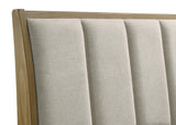 Fabric upholstered headboard of Granada King Panel Bed