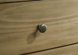 Granada 2 Drawer Glass Top Nightstand Natural Pine