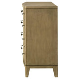 Granada dresser corner view with natural pine finish