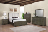 Gran Park 59-inch Eastern King Panel Bed Dark Cocoa