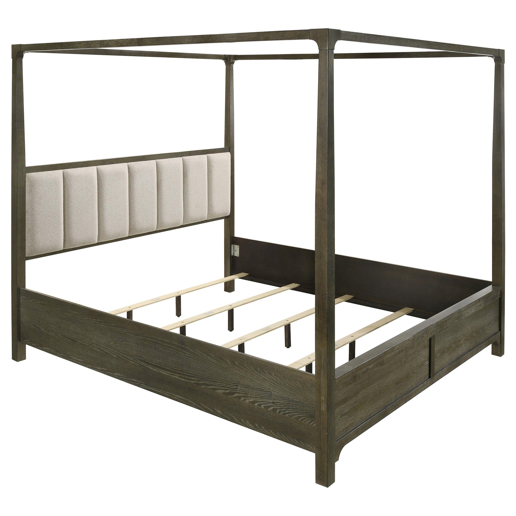 Gran Park King Four Poster Canopy Bed Dark Cocoa