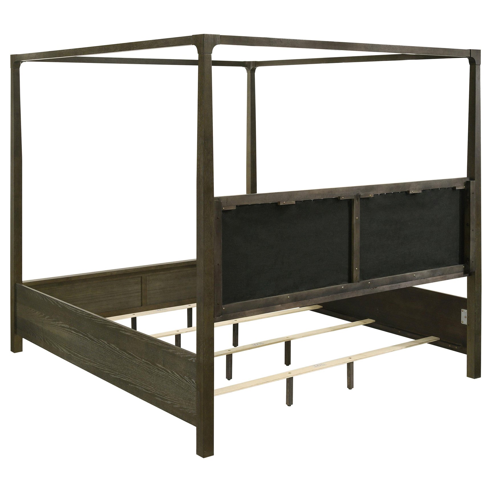Gran Park King Four Poster Canopy Bed Dark Cocoa