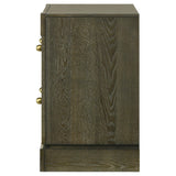 Gran Park 2 Drawer Nightstand Bedside Table Dark Cocoa