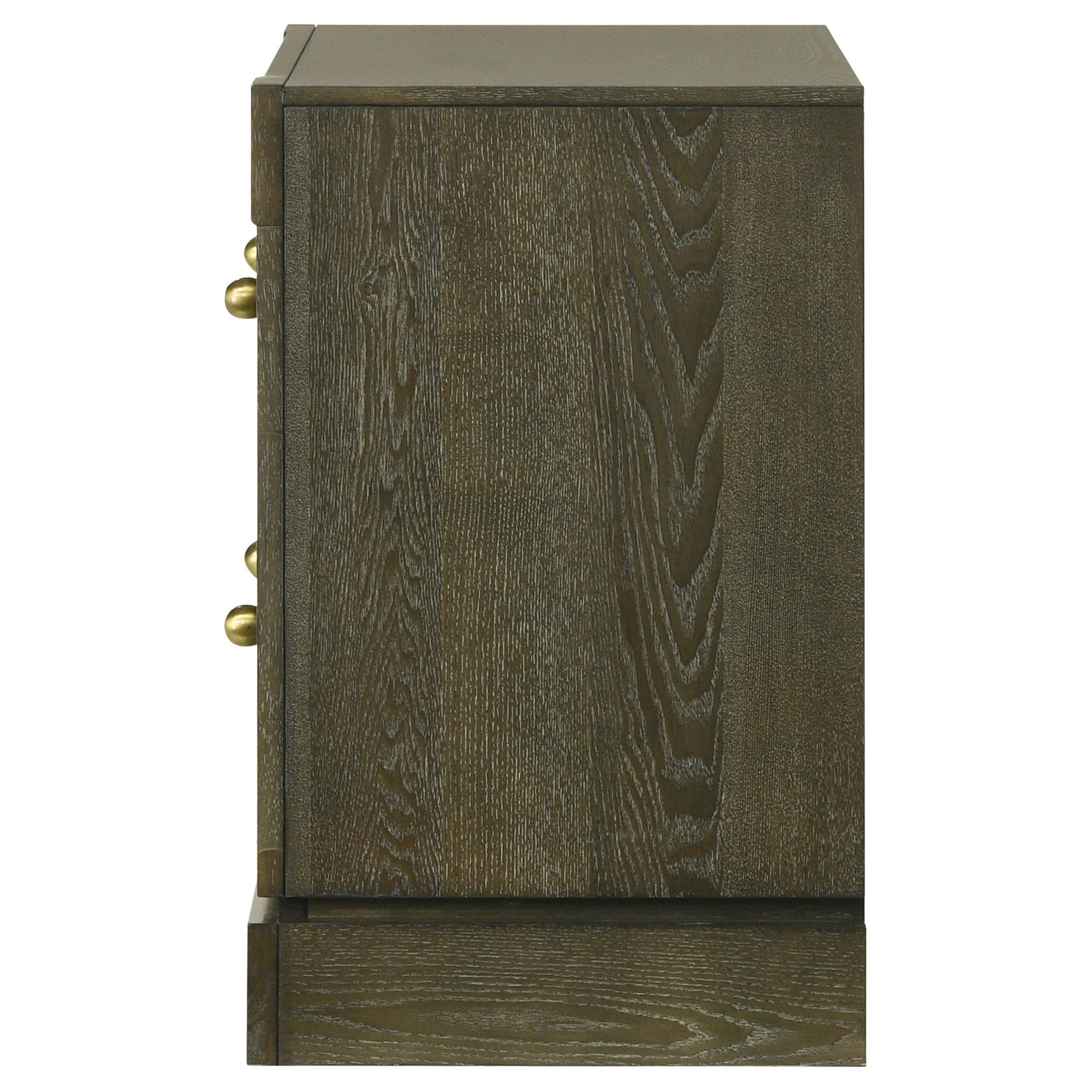 Gran Park 2 Drawer Nightstand Bedside Table Dark Cocoa