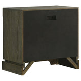 Gran Park 2 Drawer Nightstand Bedside Table Dark Cocoa