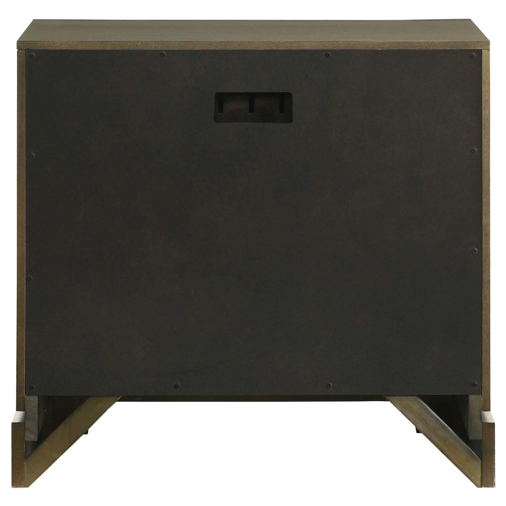 Gran Park 2 Drawer Nightstand Bedside Table Dark Cocoa