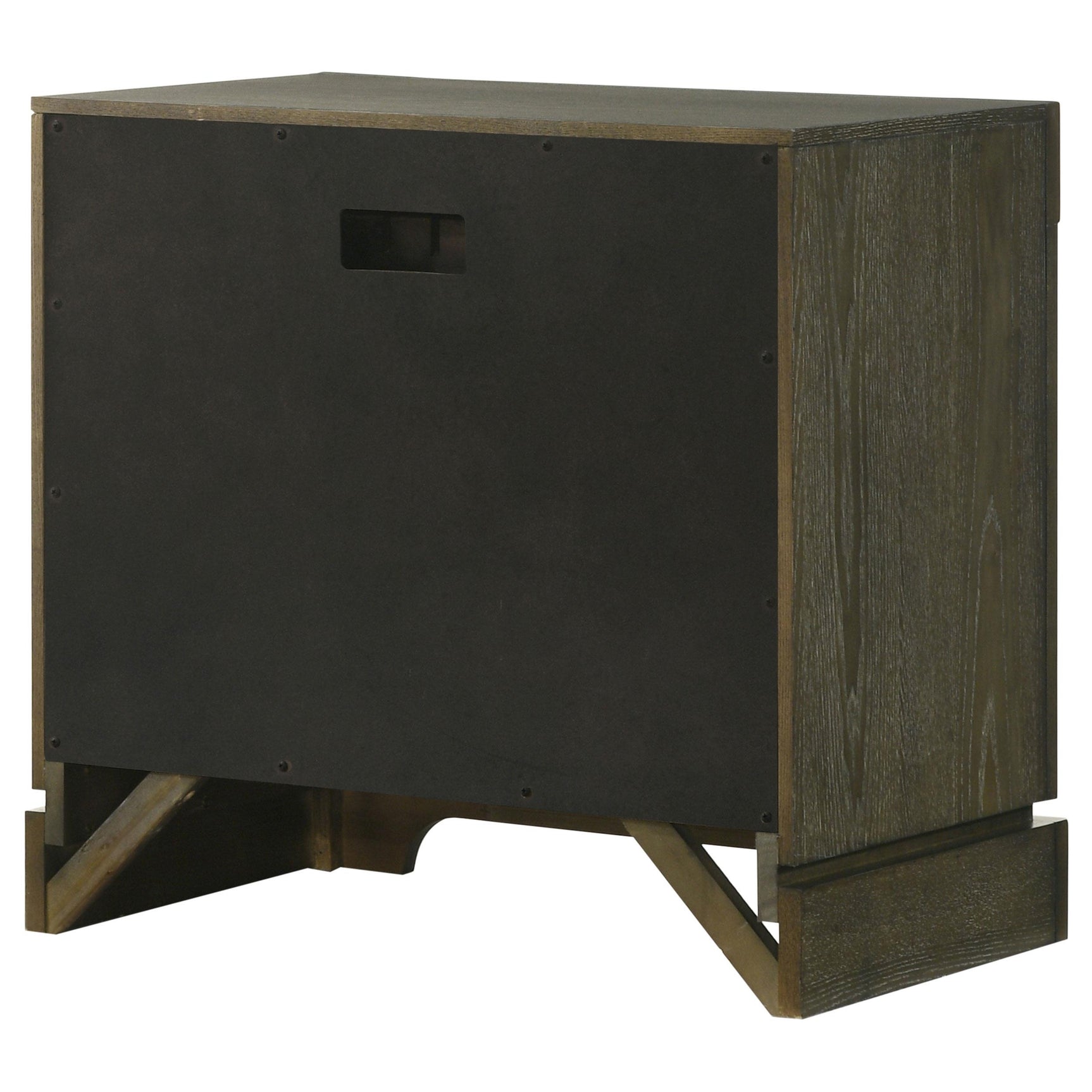 Gran Park 2 Drawer Nightstand Bedside Table Dark Cocoa