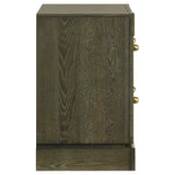 Gran Park 2 Drawer Nightstand Bedside Table Dark Cocoa