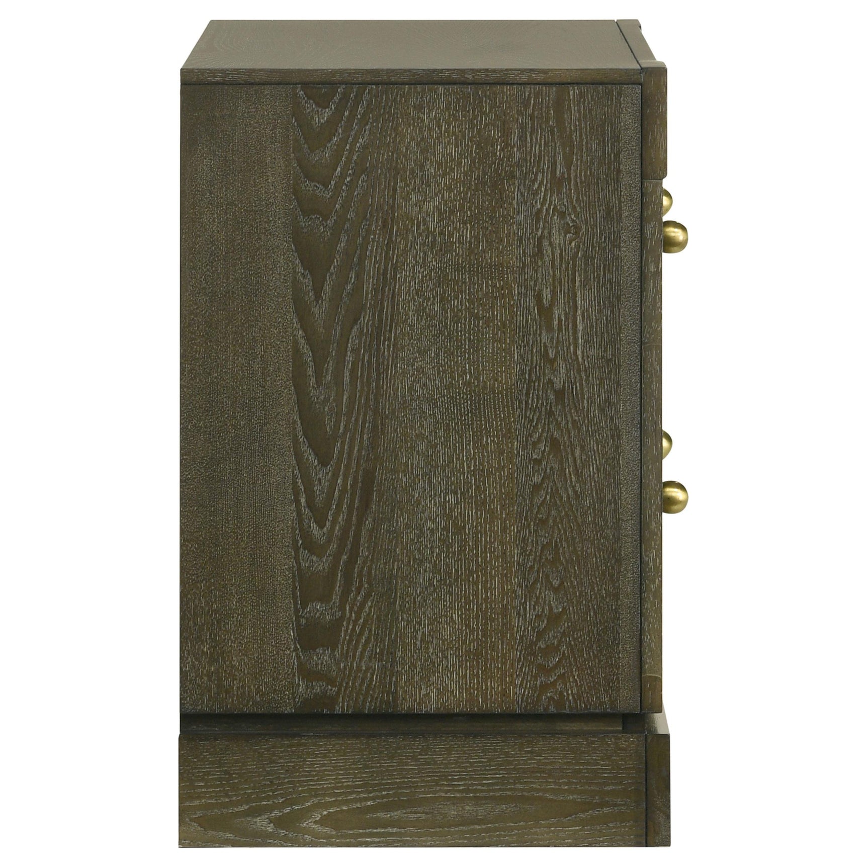 Gran Park 2 Drawer Nightstand Bedside Table Dark Cocoa