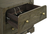 Gran Park 2 Drawer Nightstand Bedside Table Dark Cocoa