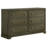 Gran Park 6 Drawer Dresser Cabinet Dark Cocoa