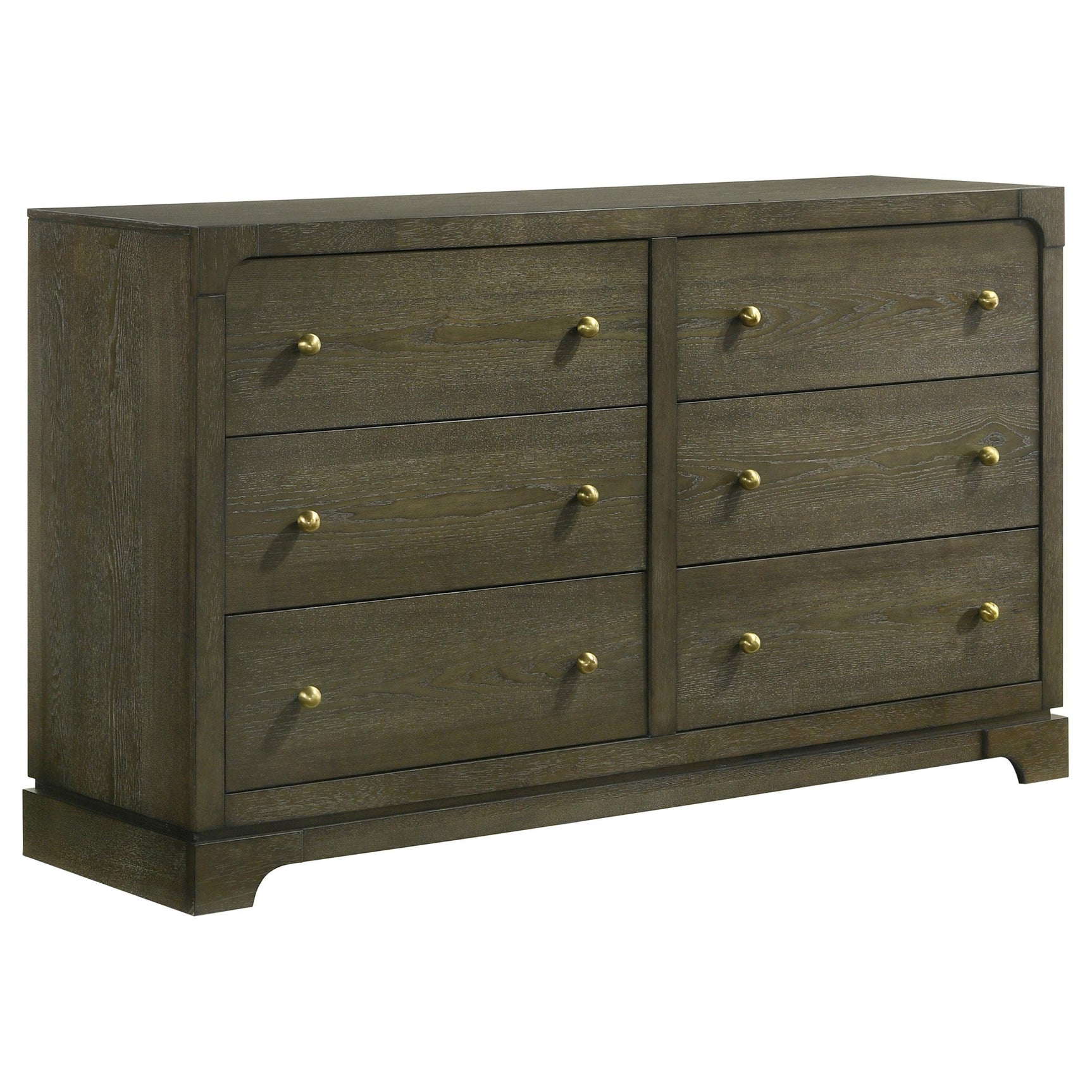 Gran Park 6 Drawer Dresser Cabinet Dark Cocoa