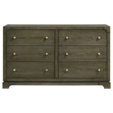 Gran Park 6 Drawer Dresser Cabinet Dark Cocoa