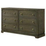 Gran Park 6 Drawer Dresser Cabinet Dark Cocoa