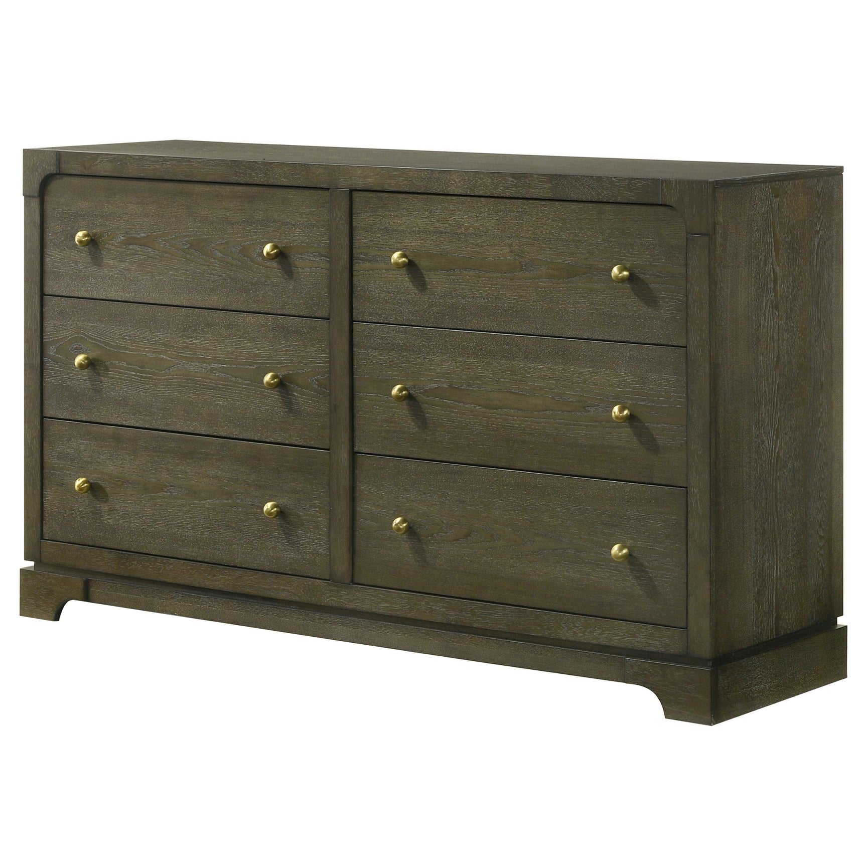 Gran Park 6 Drawer Dresser Cabinet Dark Cocoa