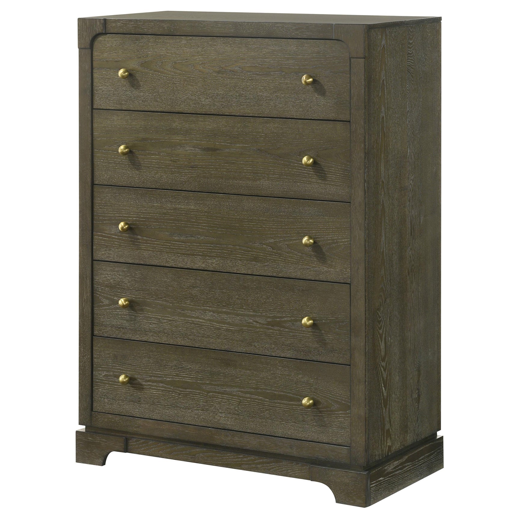 Gran Park 5 Drawer Bedroom Chest Of Drawers Dark Cocoa