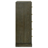 Gran Park 5 Drawer Bedroom Chest Of Drawers Dark Cocoa