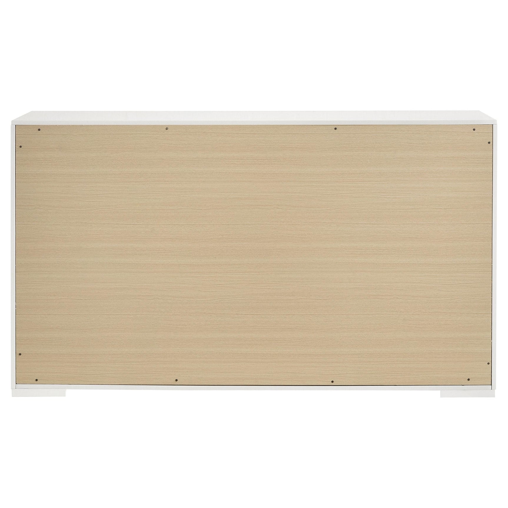 Drawer interior showing MDF construction