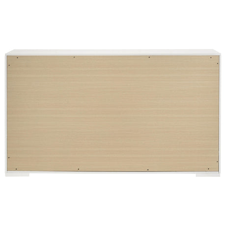 Drawer interior showing MDF construction