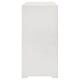 Plastic glide leveler under dresser