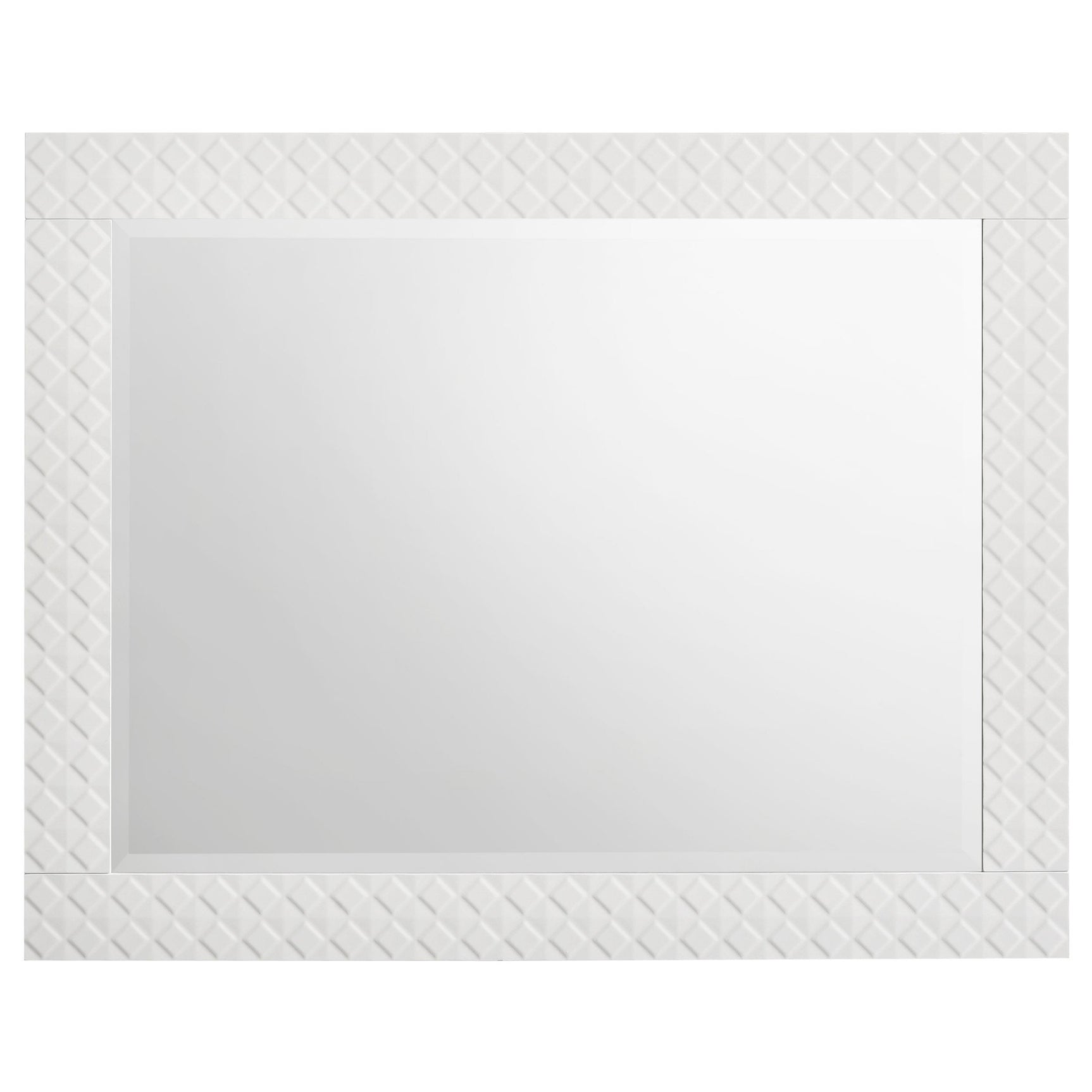 Close-up of white high gloss MDF frame