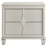 Close-up of Olivia nightstand drawer handle