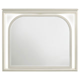 Close-up of LED lighting on Olivia mirror