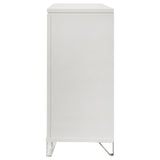 White dresser top surface