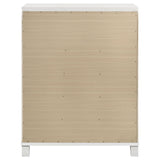 Marmore bedroom chest in styled bedroom setting